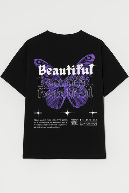 butterfly graphic Fit Tee