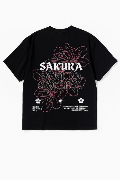 Sakura Drop Shoulder Tee