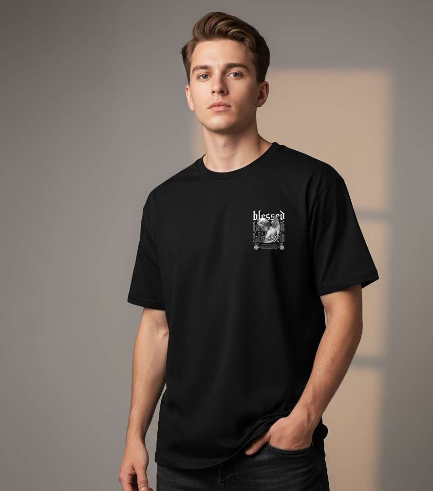 The Blessed Angel Drop-Shoulder T-Shirt