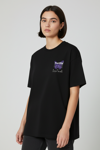 butterfly graphic Fit Tee