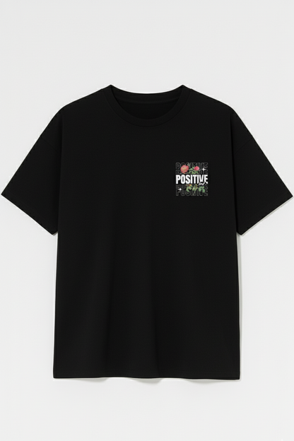Positive Vibes Down Shoulder T-Shirt