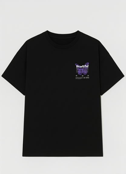 butterfly graphic Fit Tee