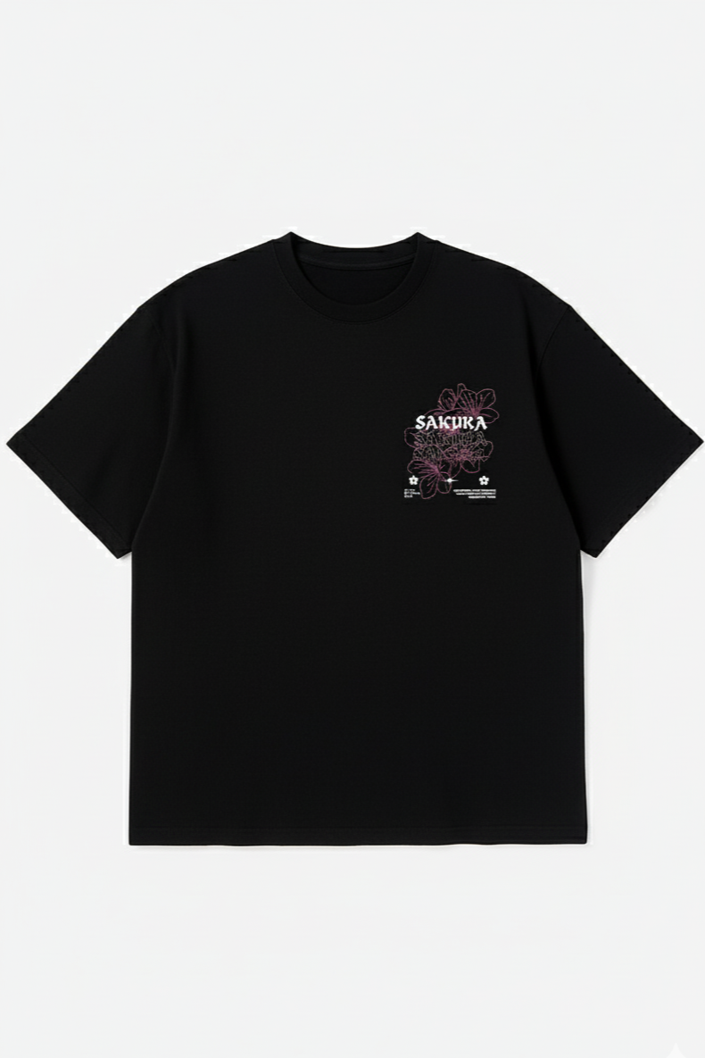 Sakura Drop Shoulder Tee