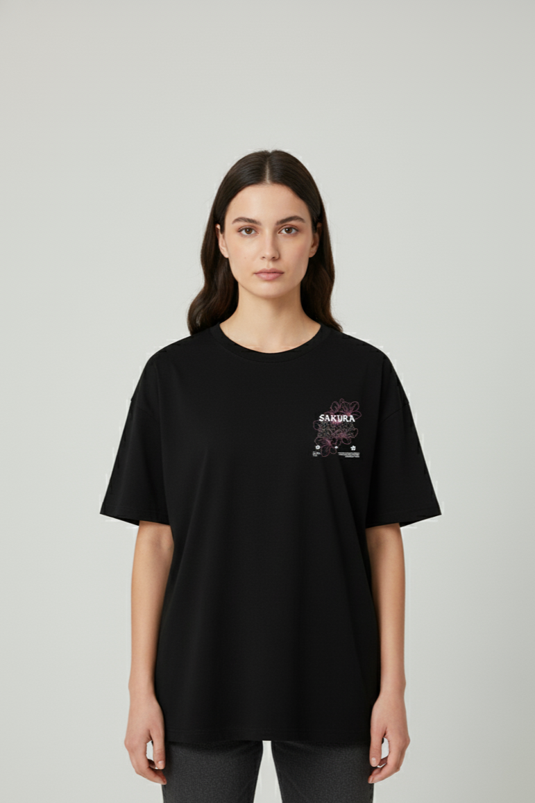 Sakura Drop Shoulder Tee